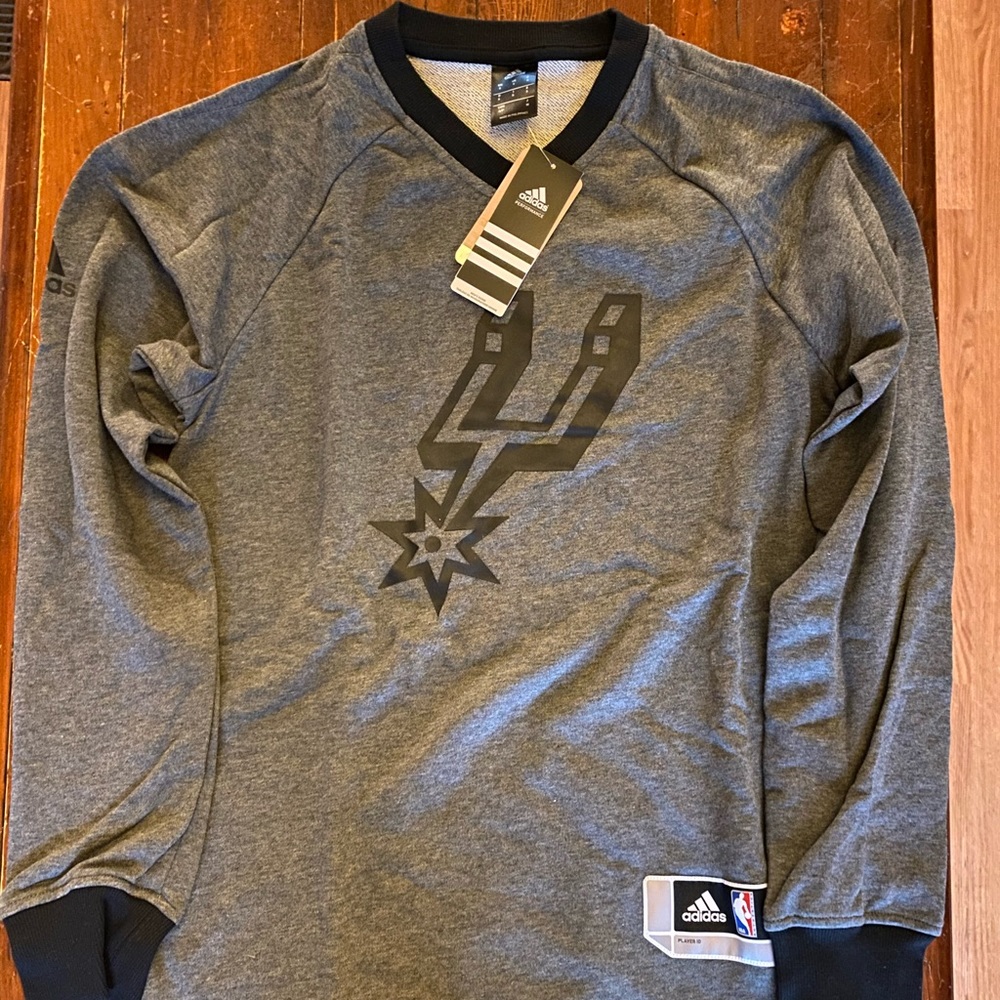 Authentic Adidas NBA SA Spurs Shooting Shirt Small